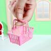 Supermarket Shopping Miniature For Doll House Food Basket Shopping Basket Doll Accessories Mini