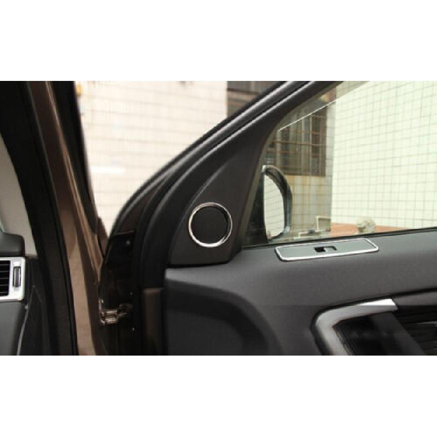 A Pillar Matte Silver Ring Trim For LR Discovery Sport 2015-2019 Speaker Sound