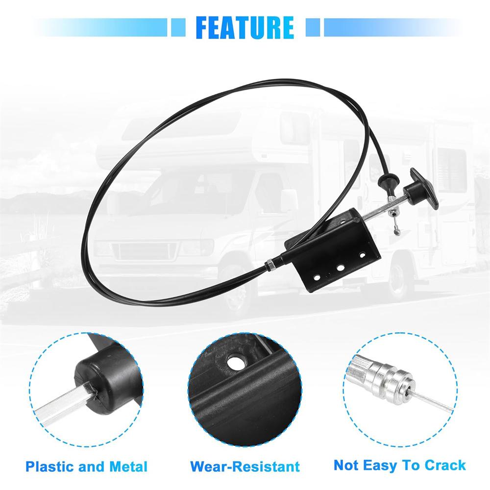 Комплект из 1 троса открытия капота для Dodge D150 D250 W150 W250 Ramcharger 81-93