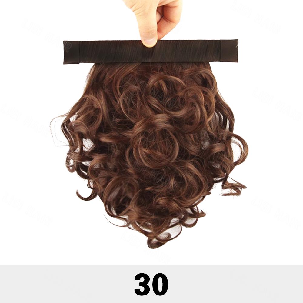 MISS WIG Синтетические короткие кудрявые волнистые накладные хвосты на заколках, окружающие хвост, для ношения женщинами