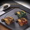 Red Color Changing Tea Pet Gold Lucky Water Tea Pet Cute Golden Toad Tea Pet  Tea Pet Ornaments