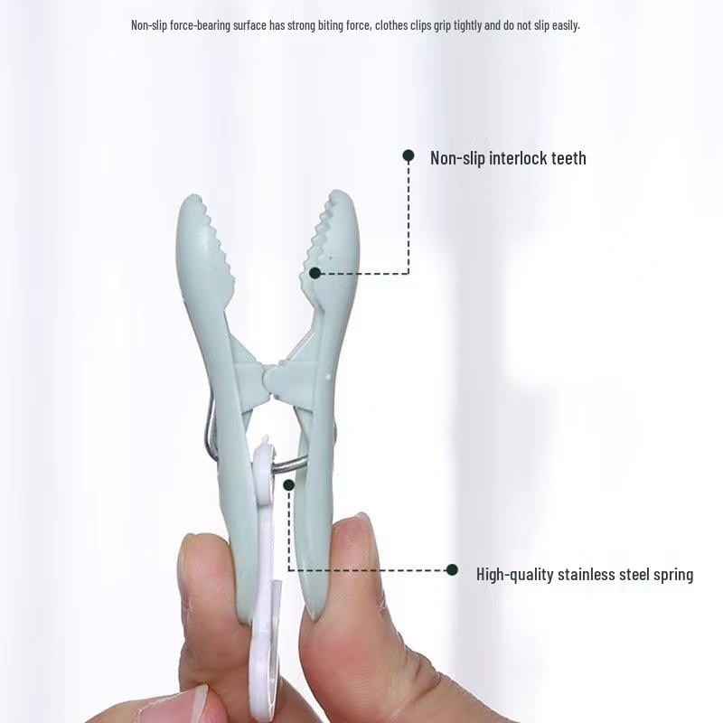 Складная вешалка для одежды с 32 прищепками - Квадратная многоголовая, из утолщенного пластика для сушки нижнего белья и носков