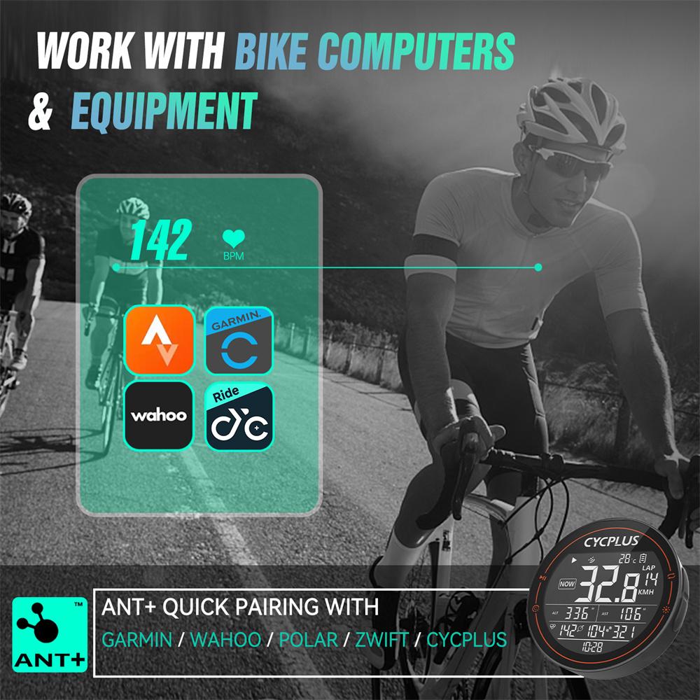 CYCPLUS датчик сердечного ритма наручный ремень Bluetooth ANT+ фитнес-монитор для Garmin Wahoo GPS велосипедный компьютер