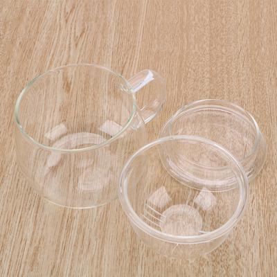 Ситечко для чая с вкладышами, кофейный фильтр с заварочным устройством и крышкой, термостойкая стеклянная чашка для чая