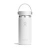 Hydro Flask Широкая 16 унций из нержавеющей стали, Тональная, Термоизолированная, Японская бутылка, Горлышко, (473мл), белый, (Сохранение тепла/холода) (Подлинный продукт)