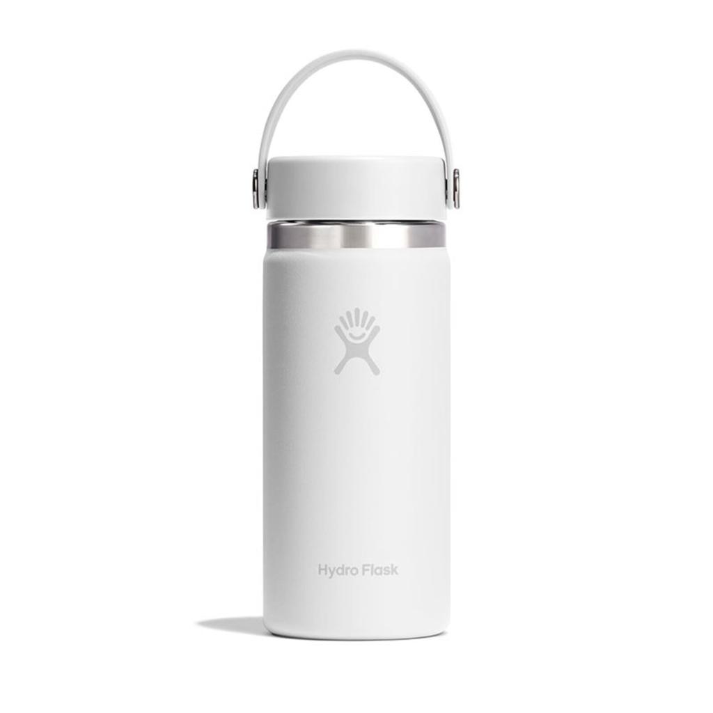 Hydro Flask Широкая 16 унций из нержавеющей стали, Тональная, Термоизолированная, Японская бутылка, Горлышко, (473мл), белый, (Сохранение тепла/холода) (Подлинный продукт)