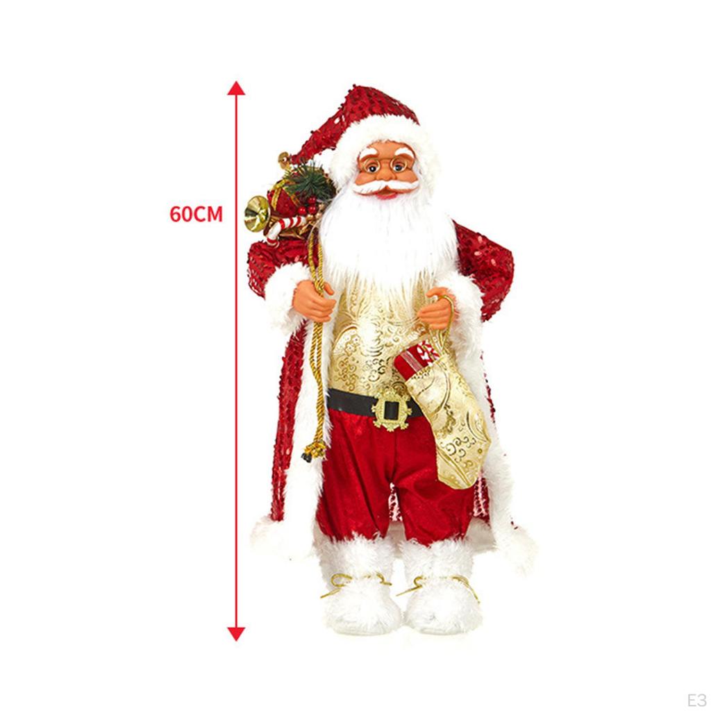 Christmas Decoration Santa Claus Decorations Standing Figure for Xmas