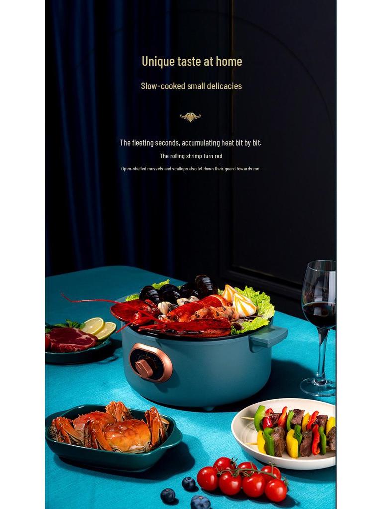 3л Многофункциональная электрическая кастрюля и сковорода для общежитий - Идеально подходит для лапши и многого другого.