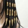 50pcs Dread Locks Dreadlocks Beads Metal Cuff Clips Hair Braid Tubes  Hair Jewelry