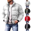 Men's Solid Color Stand Collar Thickened Down Jacket Men's Casual Fashion Warm Jacket