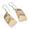 Natural Picture Jasper Gemstone 925 Sterling Silver Jewelry Earring 1.97" N9b71