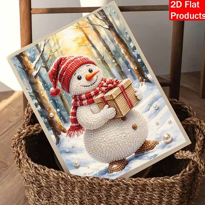 Christmas Pearl Painting Kit Handmade DIY Snowman Gift Home Decoration Painting