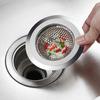 Drain Filter Rust-proof Anti-clogging Stainless Steel Kitchen Sink Drain Strainer Large Basket Filter for Home Use