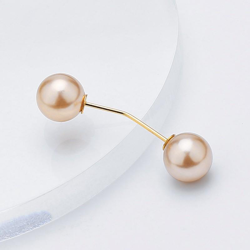 Elegant Minimalist Pearl Pin Brooch for Neckline and Waist