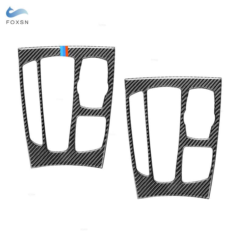 Для BMW X5 X6 F15 F16 2014 2015 2016 2017 рамка панели переключения передач из углеродного волокна автомобиля