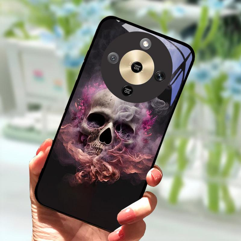 Для Honor X9d HonorX9d Чехол MTN-NX1 Роскошный Расписной Чехол Закаленное Стекло Корпус Телефона Для Honor X 9 D Fundas Coque Защита Камеры