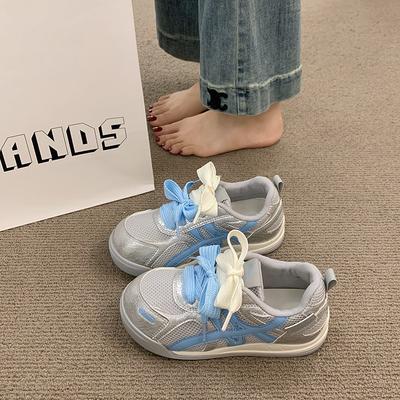 Дизайнерская креативная женская массивная обувь весна-лето удобные нескользящие повседневные кроссовки на шнуровке женские вулканизированные кроссовки