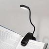 LED Book Light Eye Care Reading Lamp Mini Portable Flexible Adjustable Square Rechargeable Study Desk Lamp Bedroom Light