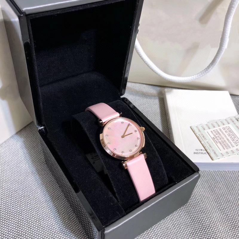 Женские кварцевые часы Armani AR11092 с фазами луны, Высококлассные модные водонепроницаемые стальные часы с жемчужными акцентами