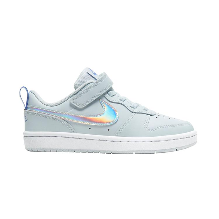 Nike Кроссовки Court Borough Low 2 Низкие из Коровьей Кожи Детские для Скейтбординга Светло-Голубые Дети Возрастом 3-7 Лет CW0998-401