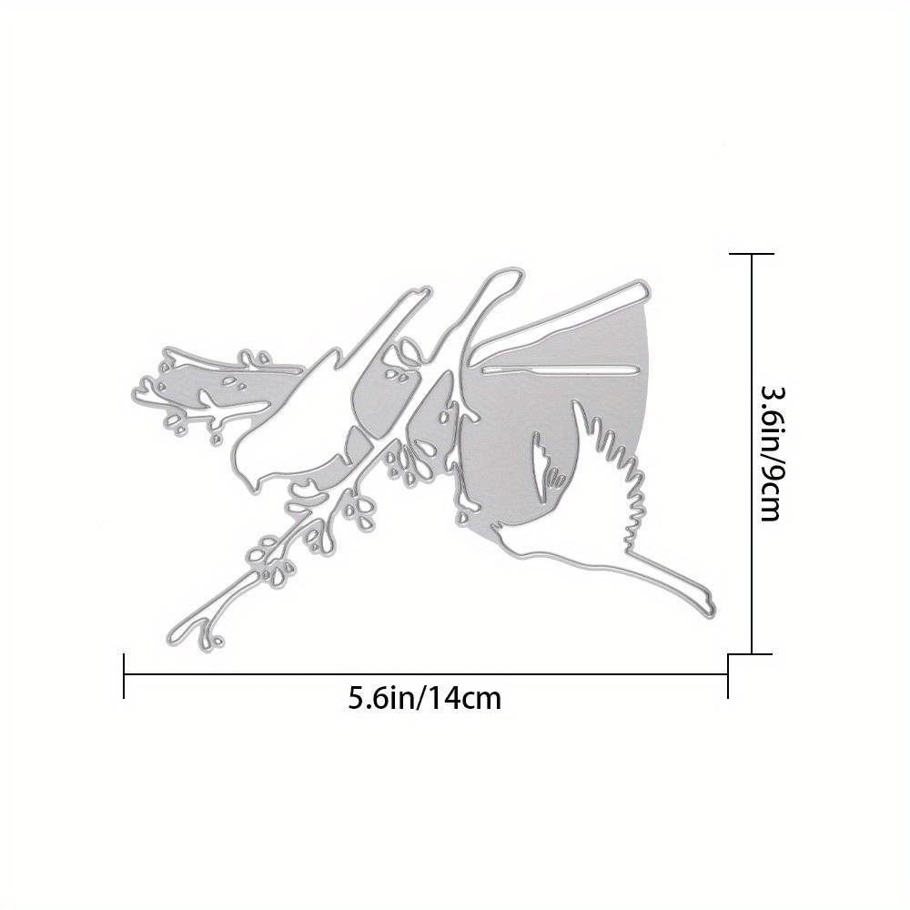 Металлические штампы для резки птиц в дереве для DIY, высечки для скрапбукинга, бумажные карты, тисненые декоративные ремесленные высечки