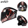 Full Face Motorcycle Helmet Men Women DOT ECE Certified Flip-Up Design All Season Use