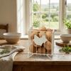 Rustic Egg Gathering Basket Sturdy Candy Storage Basket Hen Pattern Storage Basket  Kitchen