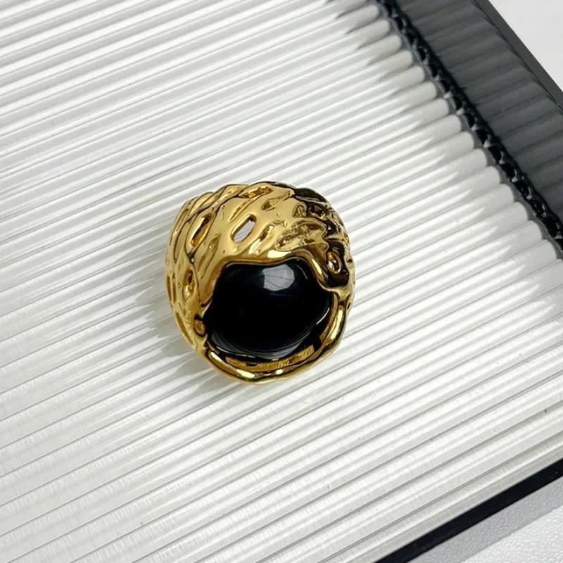 Huajie Геометрические Встраиваемые Цветные Смоляные Открытые Кольца для Женщин Легкая Роскошь Элегантные Банкетные Новые Кольца Тренд