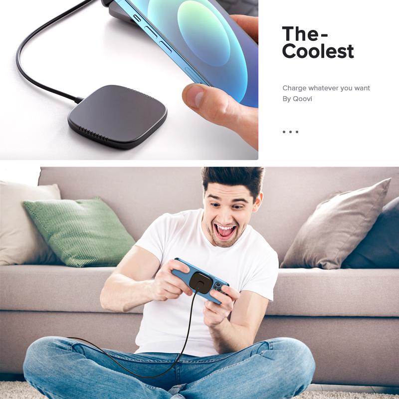 QOOVI Магнитное беспроводное зарядное устройство 15 Вт для iPhone 13 12 Pro Max Mini Qi с магнитной подставкой для быстрой зарядки телефона