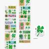 Lucky Clover Green Plant Element DIY Hand Account Stickers for Students Stationery Phone Shell Material Decoration Poster