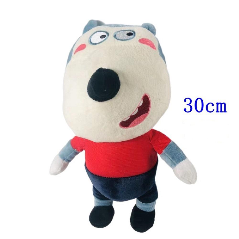 30cm Anime Wolfoo Family Plush Toys Cartoon Plushie Lucy Soft Stuffed Dolls Toy For Children Kids Boys Girls Fans Gifts