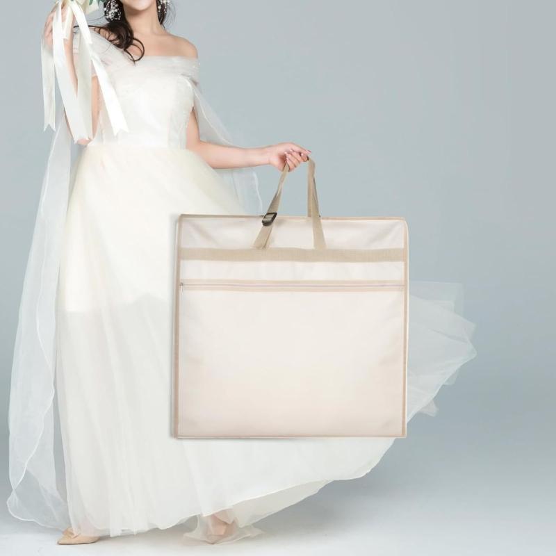 Oversized 72" Gown Storage Bag Waterproof Oxford Fabric Dustproof Hanging Clothes