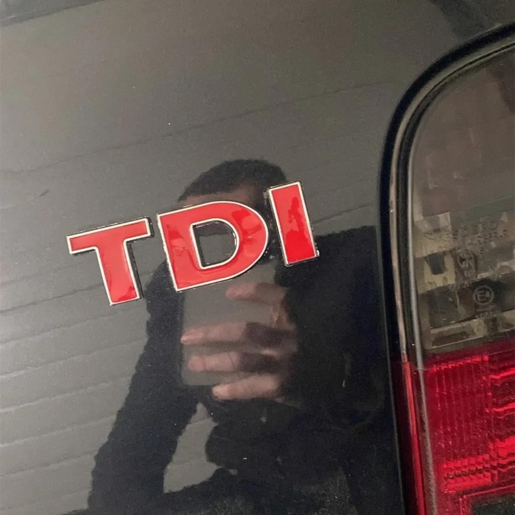 3D Metal TDI Letters Emblem Badge Sticker Decals for VW Golf 4 5 6 7 JETTA PASSAT MK2 MK4 MK5 MK6 MK7 NG5