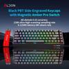 LDON 68 New Model RGB Wired Mechanical Keyboard 8000Hz Magnetic Switch 68 Laser Keys for PC Desktop Gaming Operation