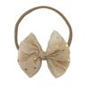 Baby Headband Headband Children's Versatile New Creative Chiffon Bronzing Bow Hair Accessories Headband Little Princess