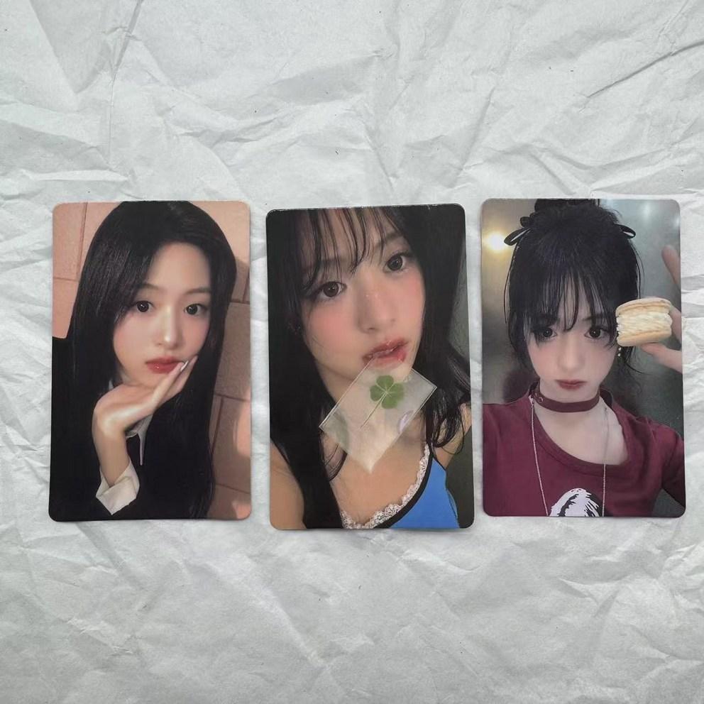 Ахён AHYEON Чон А-хён Фотокарточка Макарон Четырёхлистный клевер Хён Карта Lucky Draw Weverse Baby Monster