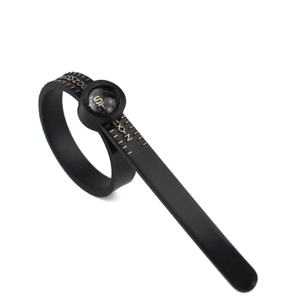 Размер США/Великобритании/ЕС/Гонконга Кольцемер Кольцемерная лента Инструмент для измерения колец Кольцевая катушка Фильтр размера пальца с увеличительным стеклом