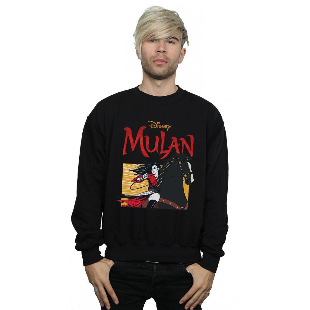 Disney Mens Mulan Movie Horse Frame Sweatshirt