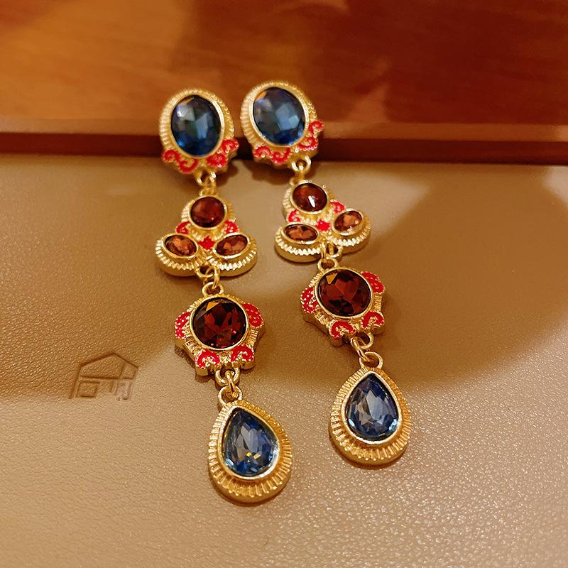 GemChic Женское ретро ожерелье с подвеской из жемчуга и кристаллов в виде ключицы, комплект из двух предметов, изысканные ювелирные изделия, подарок на день рождения, Рождество