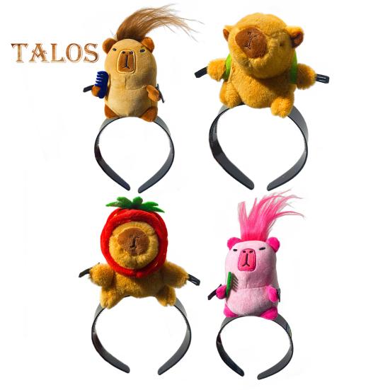 Capybara Decor Headband Funny Animal Decor Elastic Hair Hoop Parties Cosplay Headwear Hair Accessories