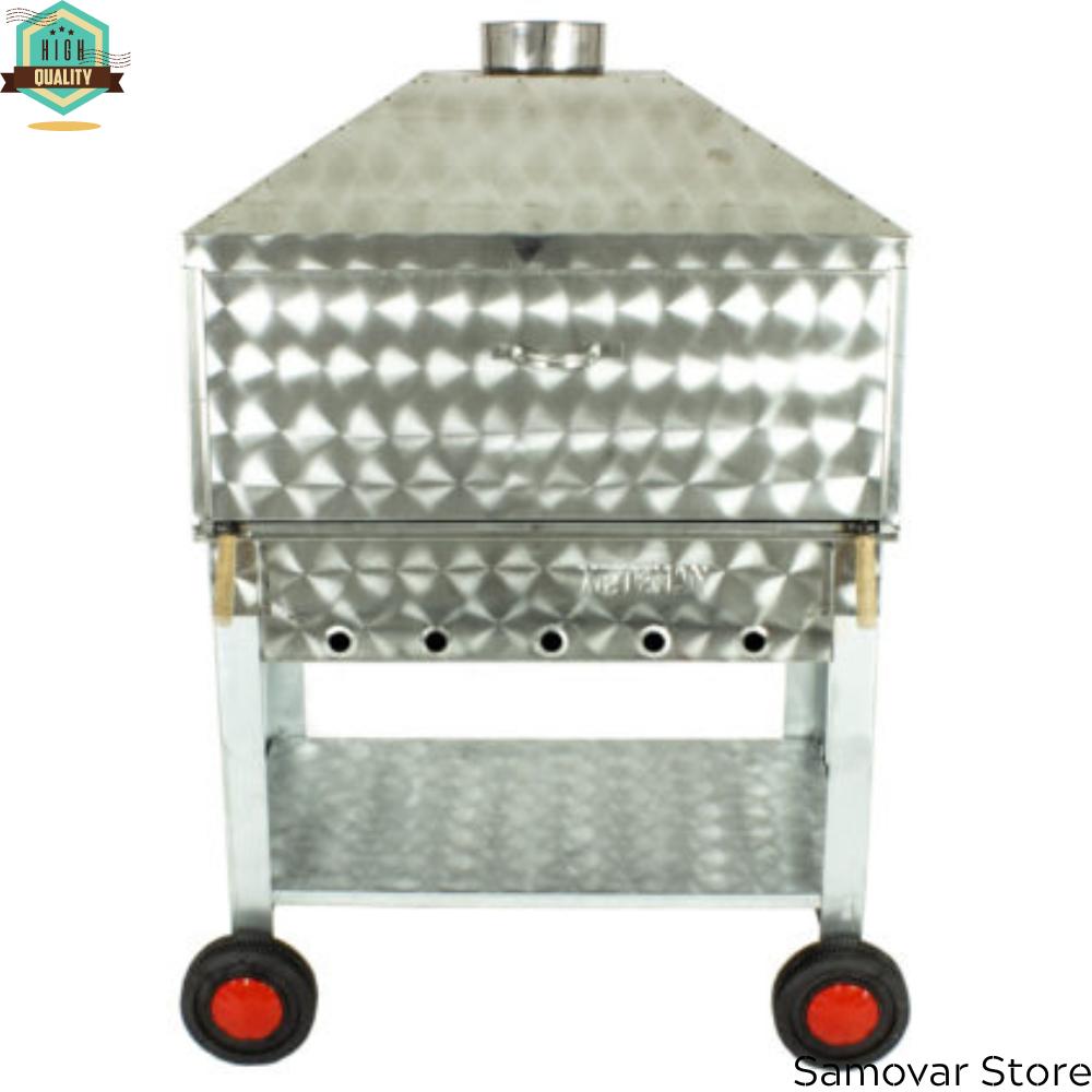 Гриль-гриль с капюшоном, 4 колеса, инструменты для барбекю, набор для гриля из нержавеющей стали, кухонный стейк, еда, барбекю, вечеринка