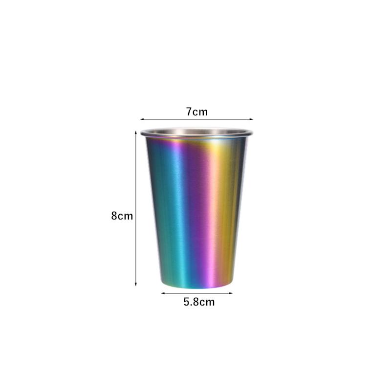 230/350/500 мл нержавеющая сталь пивные кружки бытовые офисные металлические стаканы для воды напитки кофе чай молочные кружки кухонная посуда