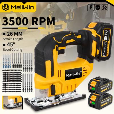 Бесщеточный электрический лобзик 3500 об/мин 750 Вт Лобзик Регулируемое полотно 3 Переменные скорости Деревообрабатывающий инструмент для аккумулятора Makita 18 В