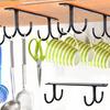 2Pcs Cup Holder Easy Installation Under Cabinet Mug Hooks Space Saving Cup Hanging Hooks