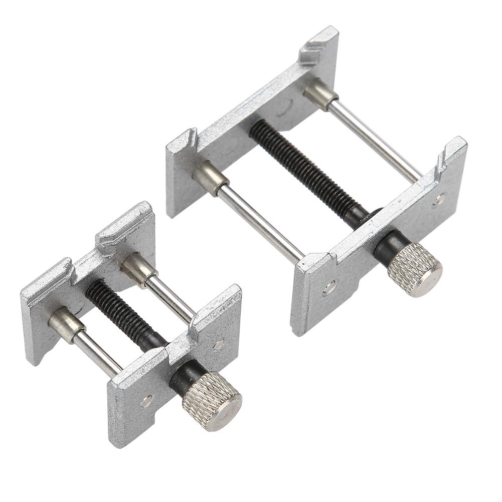 2-местный металлический держатель для часового механизма, инструмент для ремонта и обслуживания часов