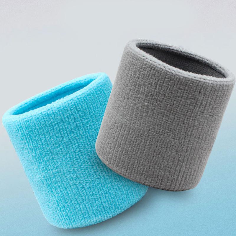 Cotton Wrist Support Band Sport Bracers Sweat Towel Cuff Tennis Wrist Guard Protector Strap Fitness Run Gym Sweatband