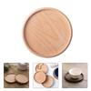 Wooden Coasters Black/brown Walnut Wood Coaster Round Coffee Coaster Teapot Pastries Household Parts