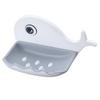 Storage Soap Rack Self Adhesive Cartoon Whale Drain Soap Box Whale Shaped Soap Holder No Drilling