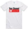 Подпишись YouTube Видеоканал с футболками Персонализированное имя - Детали сообщения после покупки -