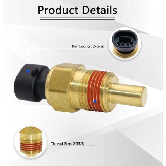 Датчик температуры охлаждающей жидкости двигателя Совместим с 1500 2500 3500 Silverado Im